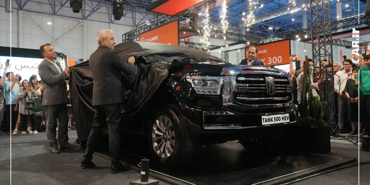 رونمایی تانک 500 توسط شتابران خودرو در نمایشگاه مشهد ۱۴۰۴