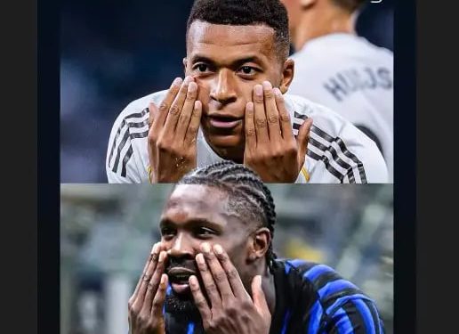 خبر : عکس | تقلید جالب هم‌تیمی مهدی طارمی از امباپه