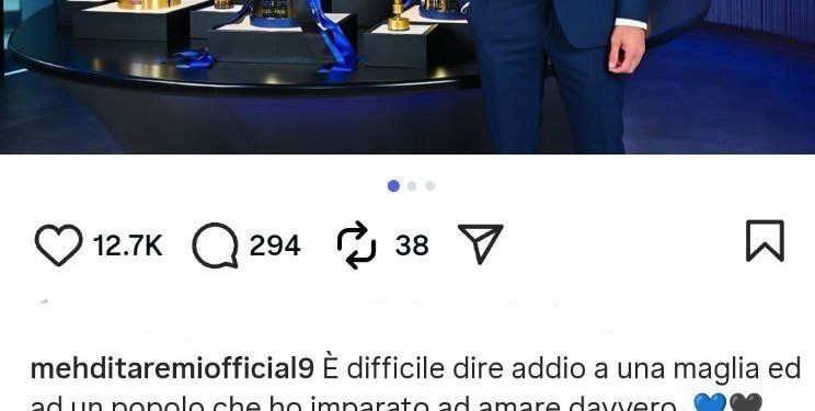 پیام خداحافظی طارمی با اینتری ها؛ همیشه در قلب من هستید