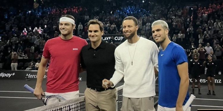 شکست آلکاراس در حضور فدرر + عکس