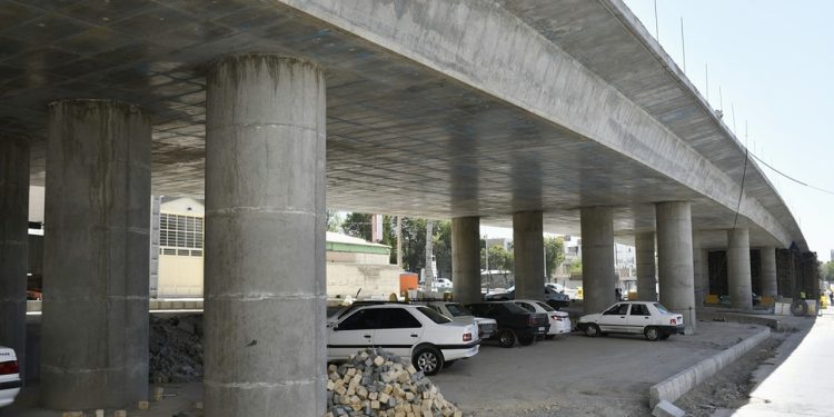 پیشرفت ۸۶ درصدی پروژه تقاطع شهدای خدمت + فیلم