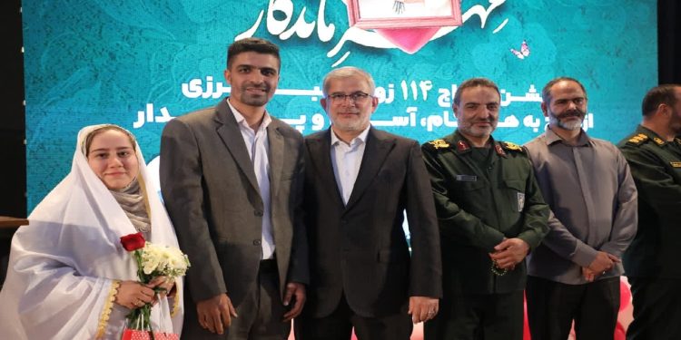 برگزاری جشن ازدواج ۱۱۴ زوج از محله های هدف قرارگاه اجتماعی البرز