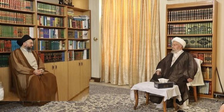 دیدار و گفتگوی سید عمار حکیم با آیتالله مکارم شیرازی