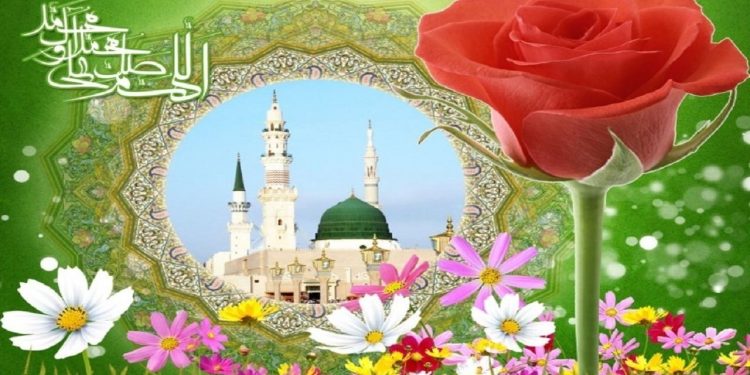 طنین شادی با ندای لبیک یا رسول الله در مناطق مختلف استان یزد