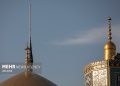 سیاهپوشی و نصب کتیبه ویژه شهادت امام حسن عسکری (ع) در حرم رضوی
