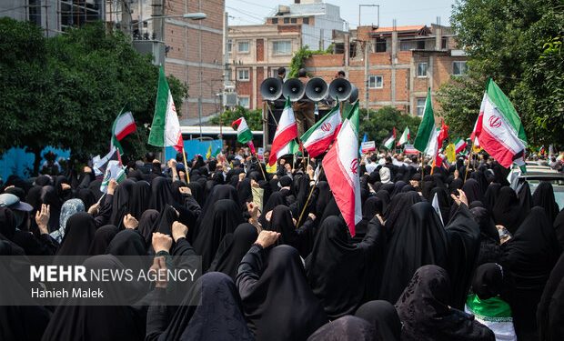 انزجار گلستانی‌ها از جنایات رژیم صهیونیستی در راهپیمایی«جمعه‌های خشم»