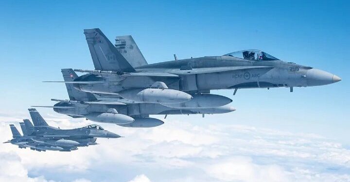 سقوط جنگنده اف -۱۶ لهستان + فیلم