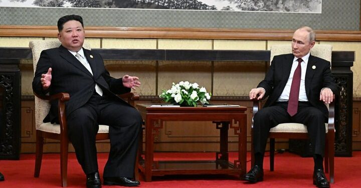 دیدار و گفتگوی پوتین و کیم جونگ اون در پکن