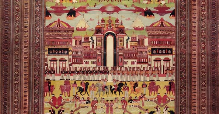 رونمایی از بزرگ‌ترین فرش تصویری جهان در باغ اکبریه بیرجند