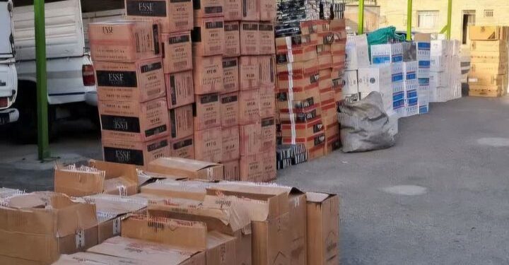 کشف ۹۰ میلیارد ریال دخانیات قاچاق در سروآباد