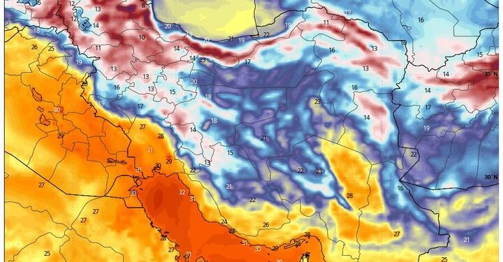 پیش‌بینی هواشناسی ۱۶ شهریور؛ باران و وزش باد شدید در راه شمال کشور