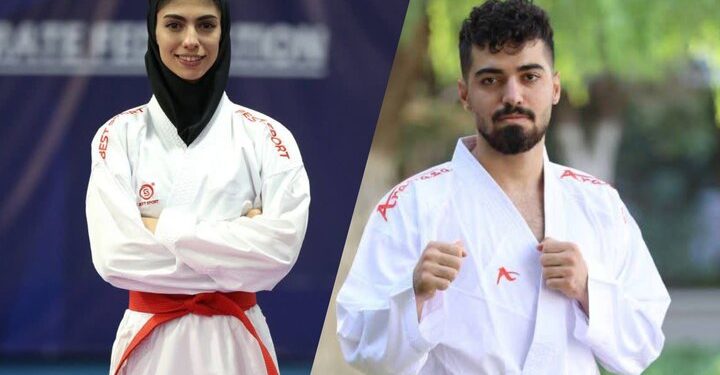 طلای یلدا و برنز ماهان در رقابتهای قهرمانی کاراته آسیا