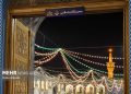 آذین بندی و چراغانی ویژه حرم مطهر رضوی در ایام میلاد پیامبر اعظم (ص)