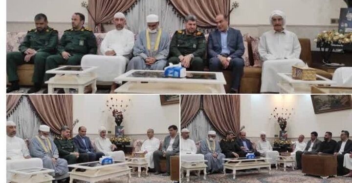 دیدار مسئولان با خانواده شهید امنیت «احمد عبدالله زاده» در نخل تقی