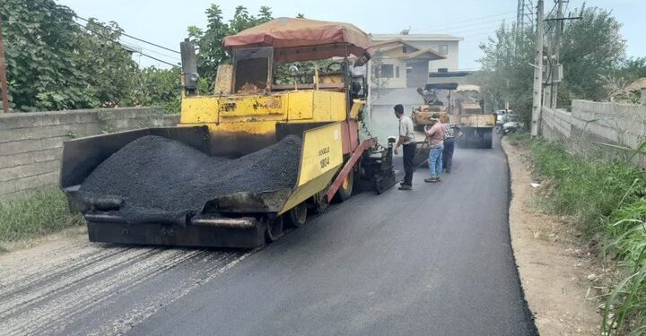 آغاز عملیات آسفالت‌ریزی و بهسازی راه‌های روستایی در ۲ شهرستان گیلان