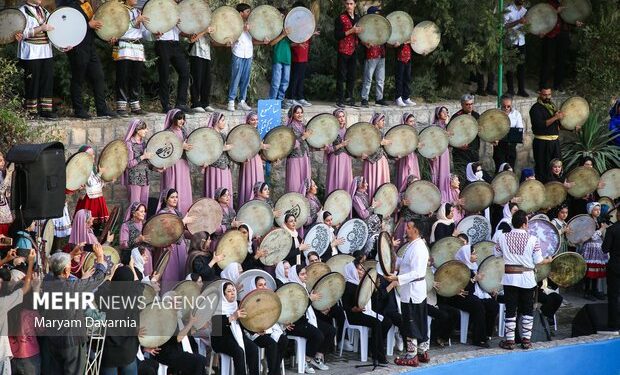 ویدیو اختصاصی مهر از همایش دف نوازان در بش قارداش بجنورد