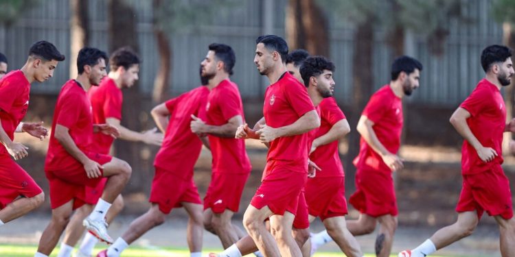 برگزاری آخرین تمرین پرسپولیس قبل از بازی با فولاد