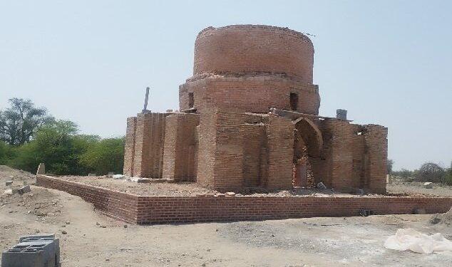 اتمام فاز نخست عملیات مرمت گنبد سرخ بندرعباس