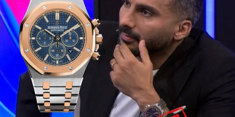 عکس| ساعت فیک محمدحسین میثاقی در برنامه فوتبال برتر