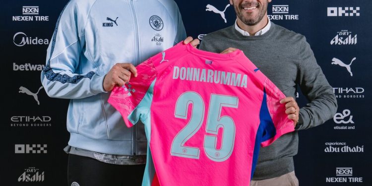 عکس| رونمایی رسمی منچسترسیتی از جانلوئیجی دوناروما