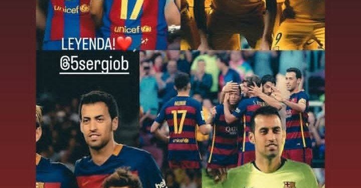 واکنش سرخیو بوسکتس به پیام مجازی یک استقلالی