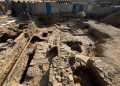 كشف طاق بزرگ و سازه معماری در عمق 6 متری كمرزرین اصفهان