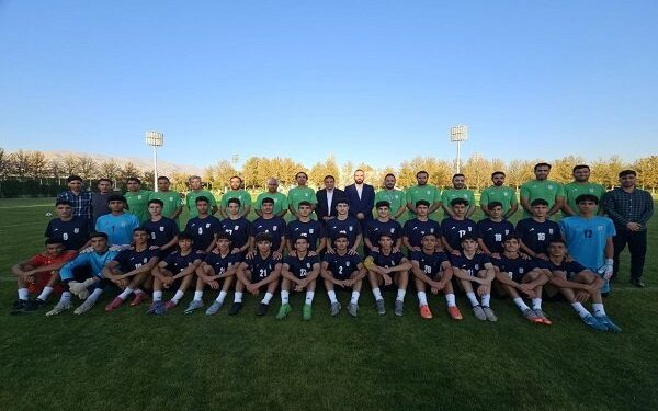 تمرین تیم ملی نوجوانان با حضور عضو هیئت رئیسه و مدیرفنی فدراسیون