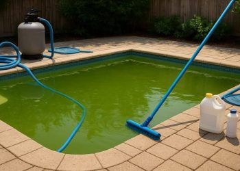 نسخه 30 دقیقه‌ای برای نابودی سبزی آب استخر (بدون خرج اضافه)