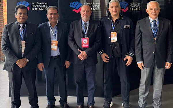 نشست مسعود رهنما با رئیس فدراسیون جهانی در پاریس