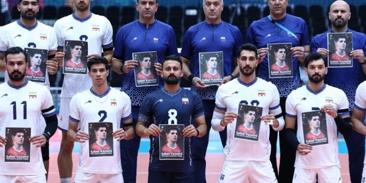 بازی‌های کشورهای اسلامی| ادای احترام ملی‌پوشان والیبال به صابر کاظمی