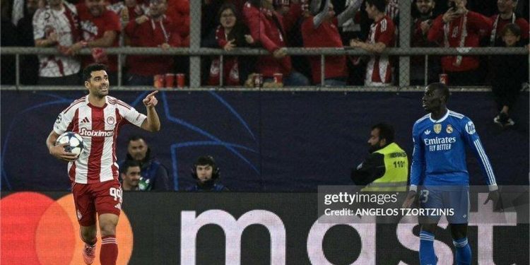 رئال مادرید با پوکر امپاپه برابر المپیاکوس به برتری رسید