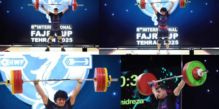۵ مدال سهم وزنه‌برداران فارس از رقابت‌های بین‌المللی جام فجر