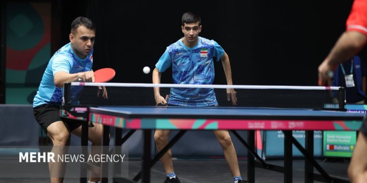 تیم دوبل تنیس روی میز مردان صاحب مدال برنز شد