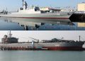 الحاق پایگاه شناوری «کردستان» و ناو تعمیر شده «سهند» به نیروی دریایی جمهوری اسلامی ایران