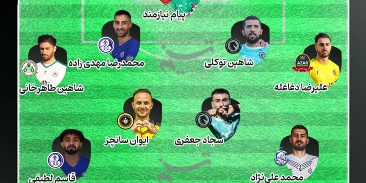 تیم منتخب هفته دوازدهم لیگ برتر عکس