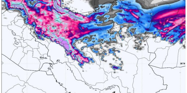 آغاز بارش‌های سنگین تا ساعاتی دیگر؛ ورود دو سامانه بارشی پیاپی به کشور