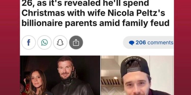 عکس | جنگ عظیم در خانواده بکام؛ اختلافات علنی شد!