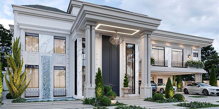 بهترین متریال طراحی نمای نئوکلاسیک؛ راهنمای تخصصی انتخاب متریال استاندارد و ماندگار